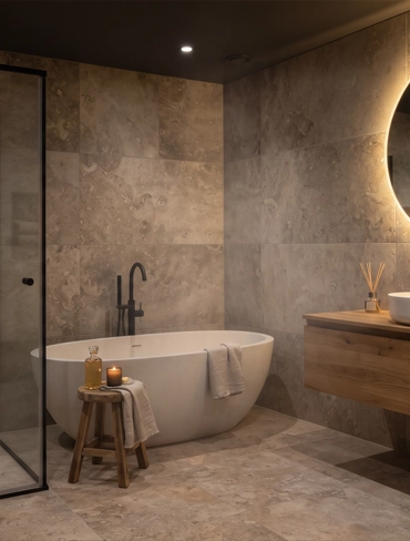 Konya Banyo Dekorasyonu - Spa Konseptli Banyo Tasarımı